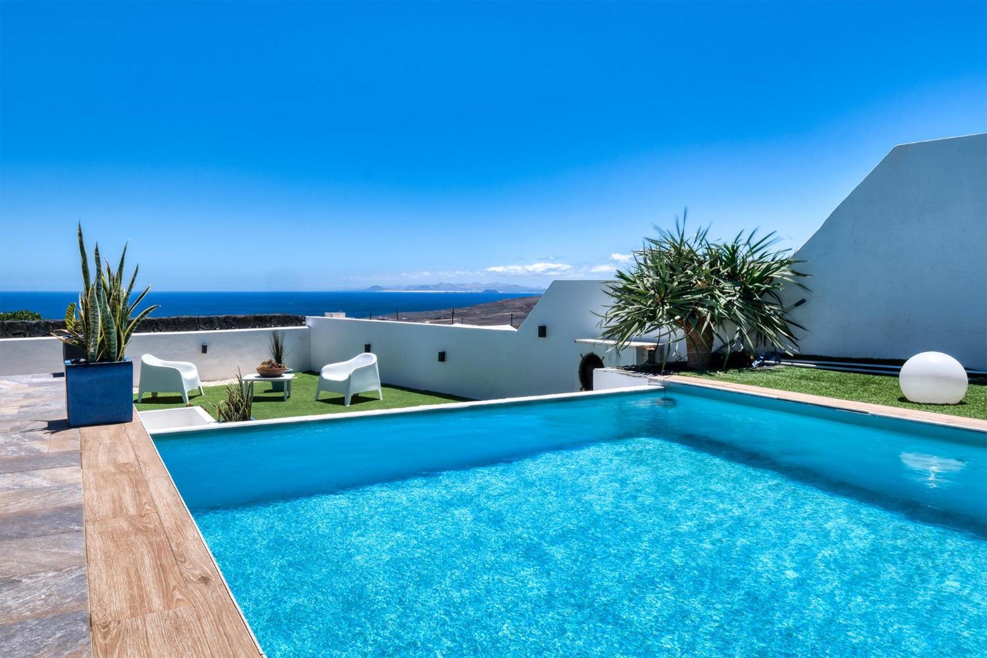 Villa Macher Piscina Y Bar Piscina Tias Exterior photo