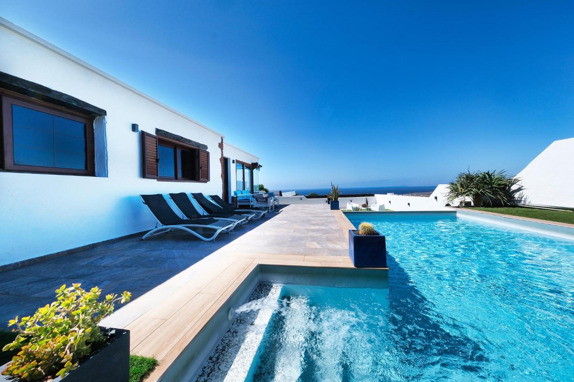 Villa Macher Piscina Y Bar Piscina Tias Exterior photo