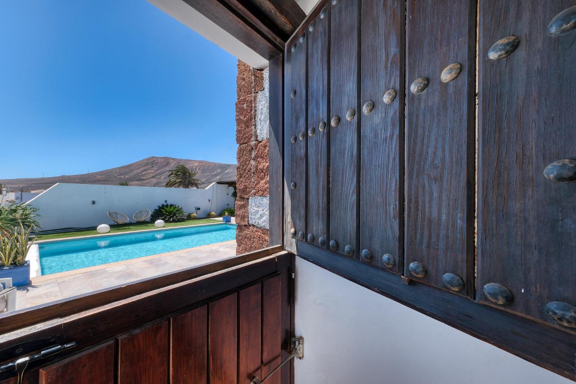 Villa Macher Piscina Y Bar Piscina Tias Exterior photo